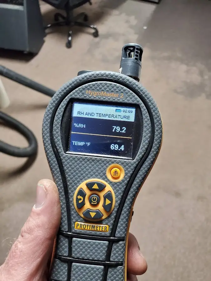 Moisture meter humidity assessment for Fire & Smoke Damage Restoration in Hanahan